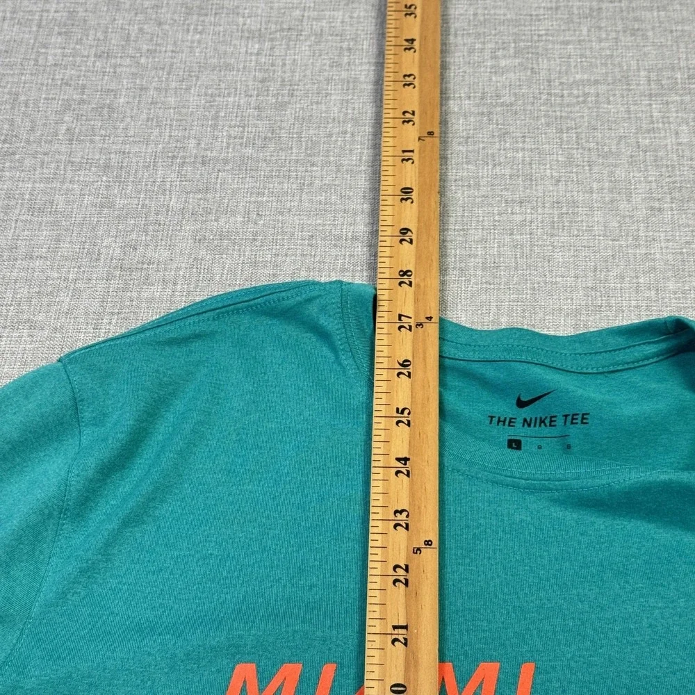 Nike‎ Miami Dolphins Shirt Mens Large Green NFL Football Dri-FIT Team Apparel
